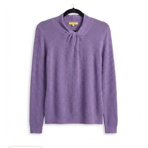 Catherine Malandrino Purple Twist Neck Sweater M